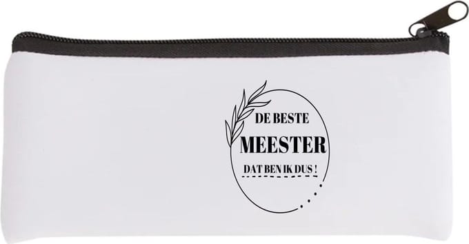 Akyol - beste meester dat ben ik dus Etui - Meester - leraar - collega's - verjaardag - afscheidscadeau - geschenk - leuke cadeau - kado - 20 bij 9 cm