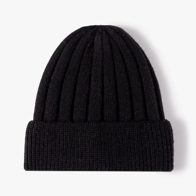 Thermo beanie - Thinsulate muts - Wintermuts - Warm - Hoofdbedekking - Winterkleding - Zwart - Jonyx