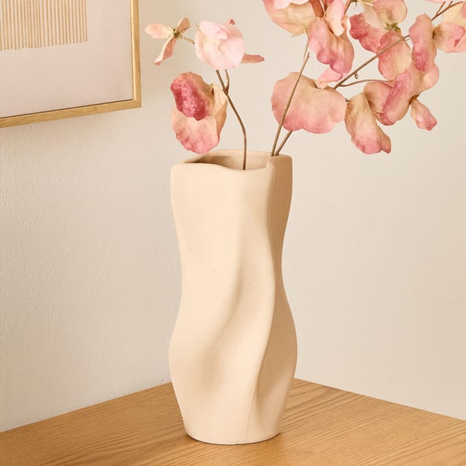 Eazy Living Vaas H25 cm Felicie Beige