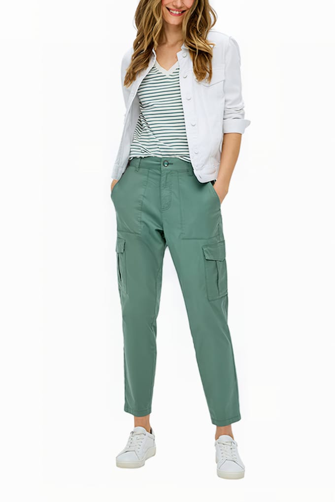 s.Oliver  Pants Green Taglia: W36 | Pantaloni cargo Outlet | Donna | Verde