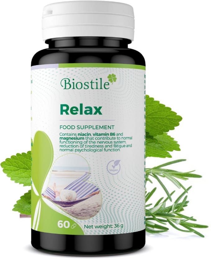 Biostile – Relax – Citroenmelisse extract – 60 Capsules