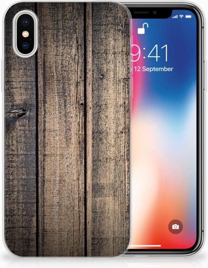 Apple iPhone X | Xs Bumper Hoesje Steigerhout
