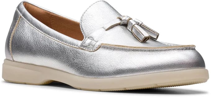 Clarks Shoes Narini Edge Loafers Zilver EU 37 Vrouw