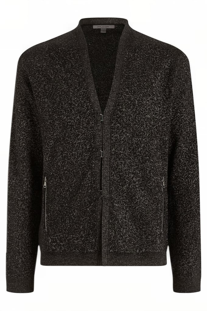 John Varvatos Claremont Regular Fit Ls Hook Bar Jack Black Größe: L | Cardigans Outlet | Herren | Schwarz