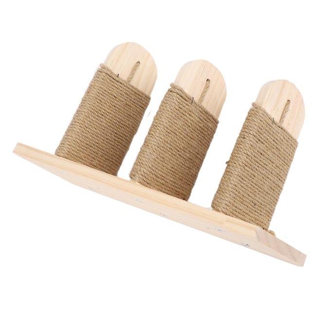 Katten Wandmontage Klimplanken Grenenhout Stabiele Structuur Ruimtebesparend Katten Wandplanken voor Thuis beige