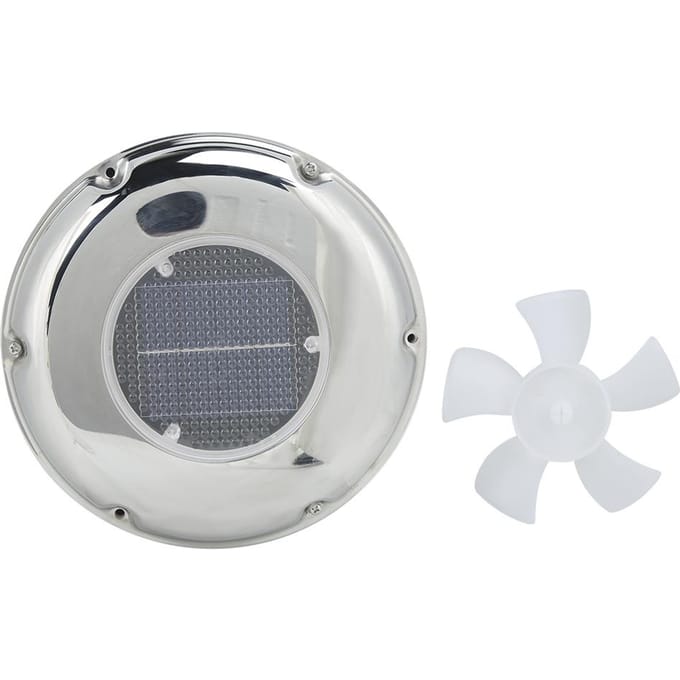 Ventilateur d'extraction de bateau en acier inoxydable Ventilateur de ventilation à énergie solaire