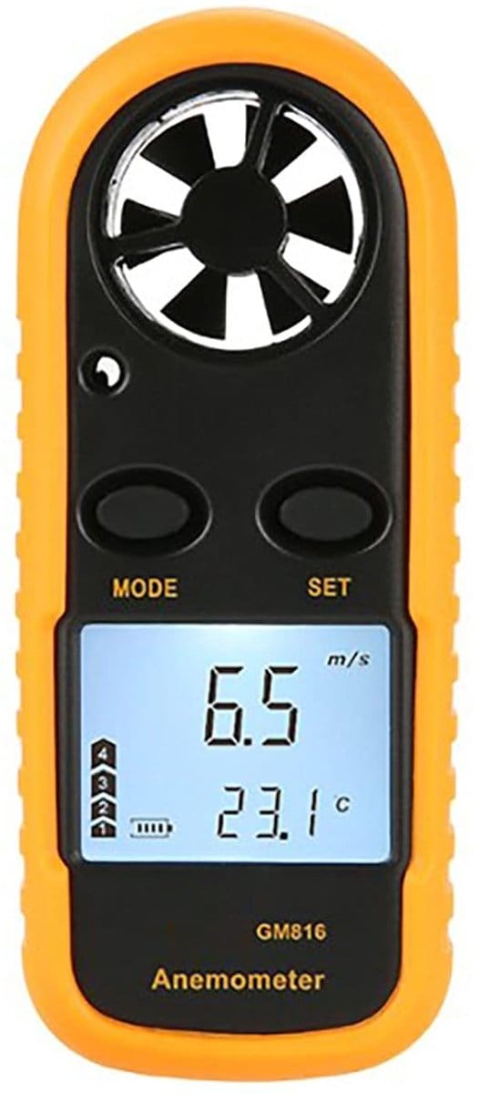 Digitale Windsnelheidsmeter - Windmeter Temperatuurmeter - Buiten Meten - Hoge Nauwkeurigheid - 0-30 m/s