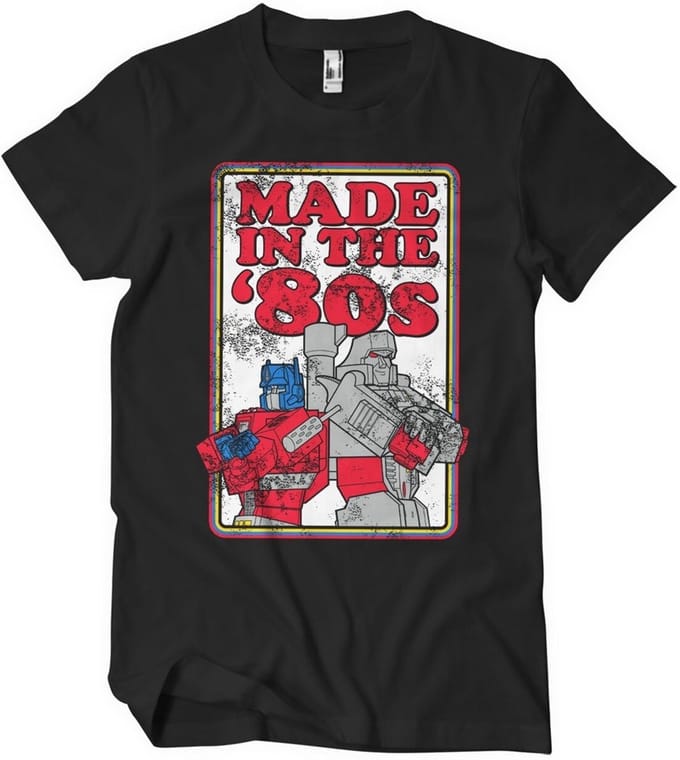 Transformers - T-shirt 'Made In The 80S' - zwart