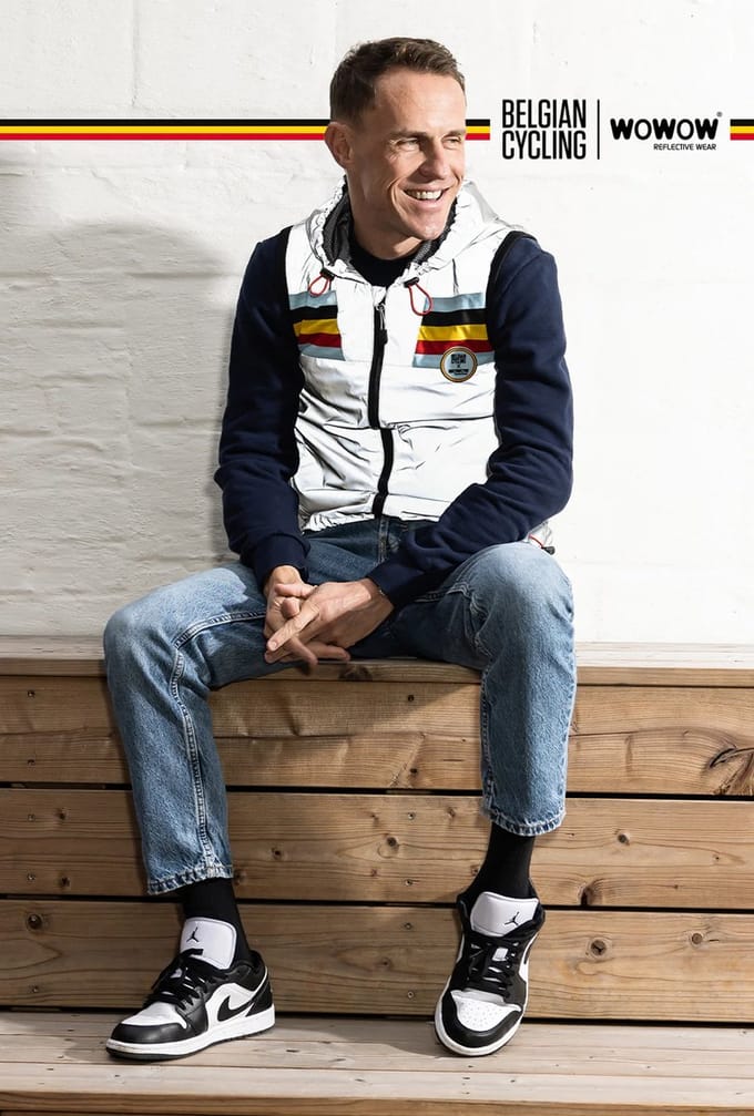 Fietsjas mouwloos - WOWOW Belgian Cycling Jacket - Maat M