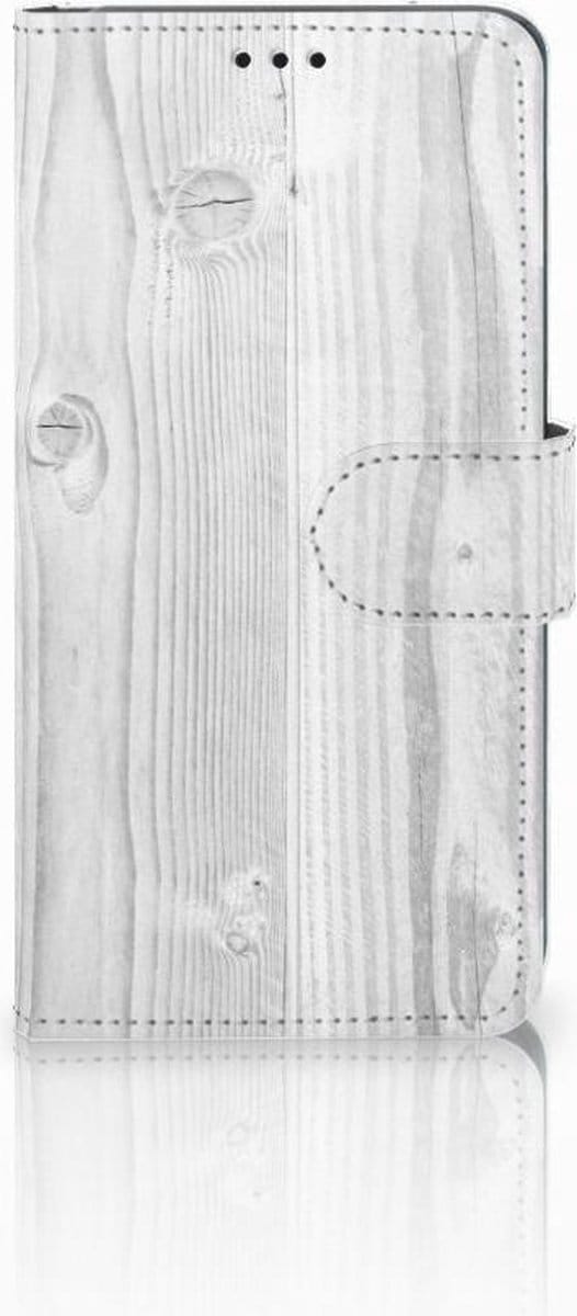 Samsung Galaxy S10 Book Style Case White Wood