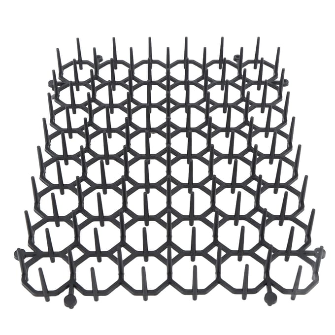 12 Stuks Kattenafschrikmiddel Mat Anti Kat Hond Netwerk Binnen Buiten Afweermiddel Training Plastic Spikes Mat black