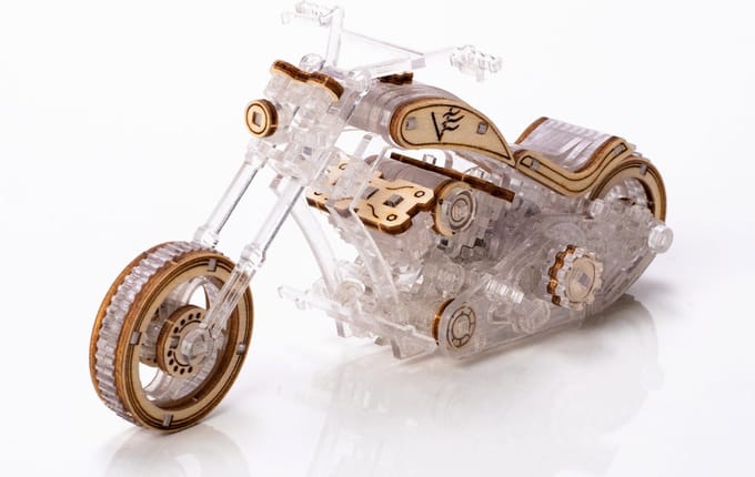 Chopper-V1 - Houten modelbouw + Plastic