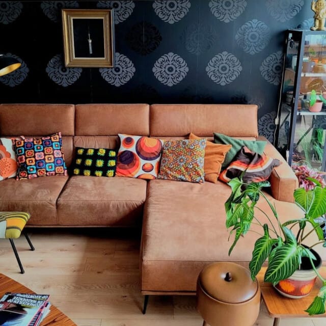 Gek op kussens! Sierkussen retro style #4 | 45 x 45 cm | katoen/polyester