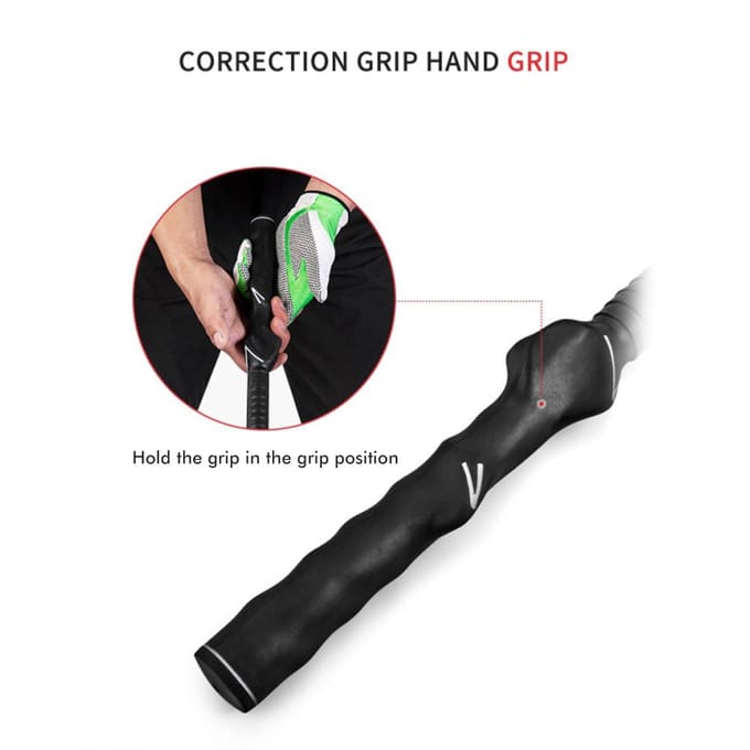 Swing Trainingshulp Touw Golf Swing Corrigerend Hulpmiddel Houding Bewegingscorrectie Binnentraining black