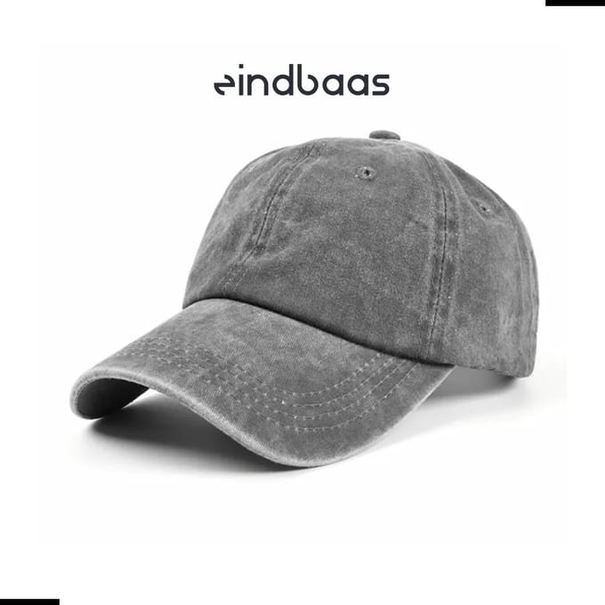 Legend Cap Basic - eindbaas - Skinny Dye - Grey - Grijze Pet