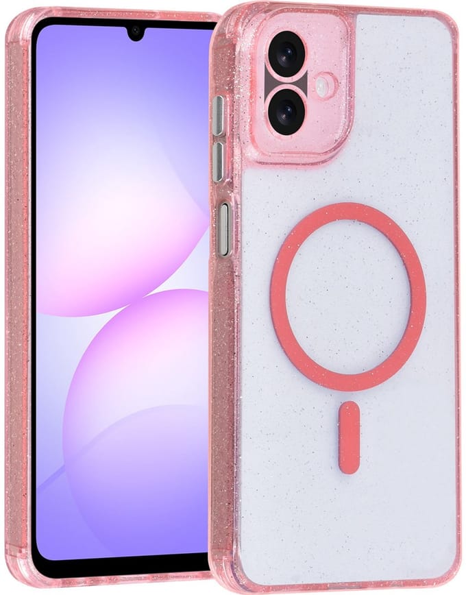 TUNIQ telefoonhoesje voor Samsung Galaxy A07 - met ringhouder - Roze