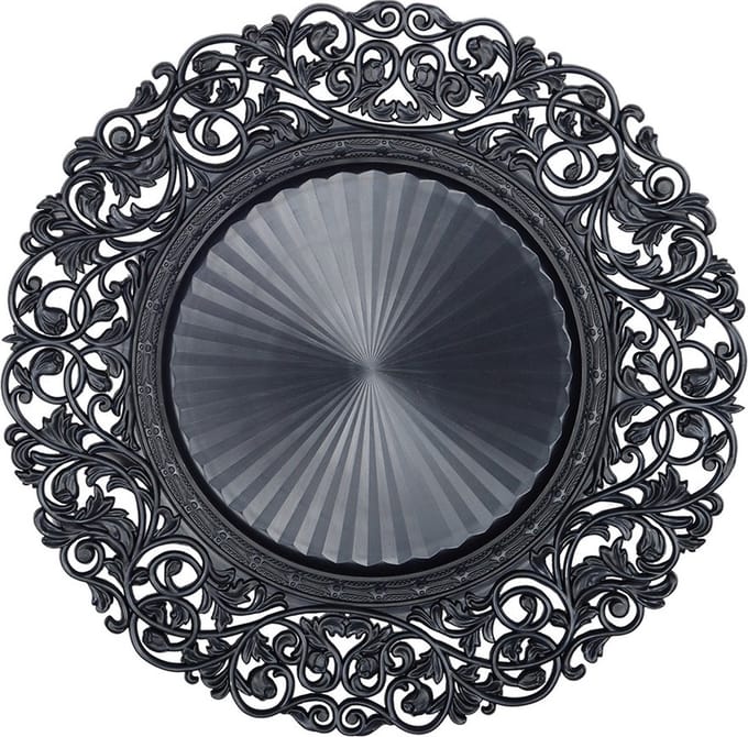 ZWARTE BAROKKE PLACEMAT 2 stuks