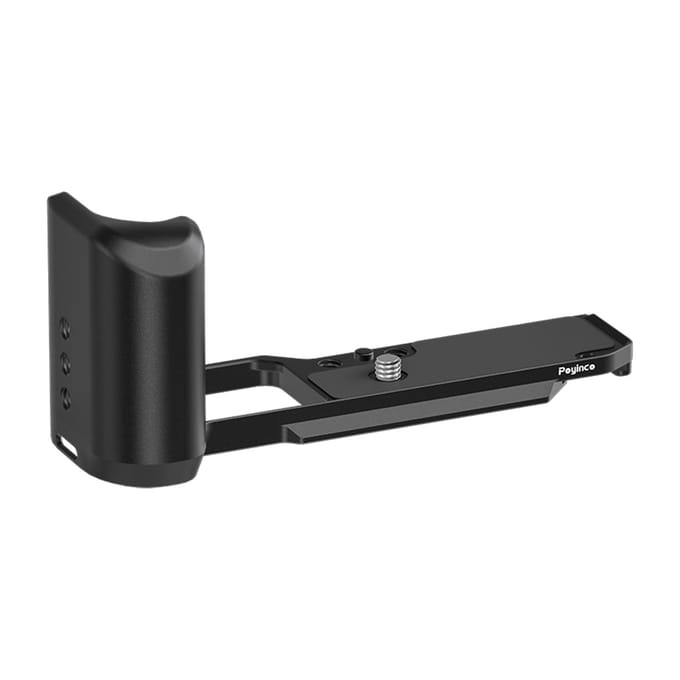 Poyinco Camera L-plaat Snelkoppelings L-vormige plaat Aluminiumlegering Vlog Uitbreidingsbeugel Camera zwart