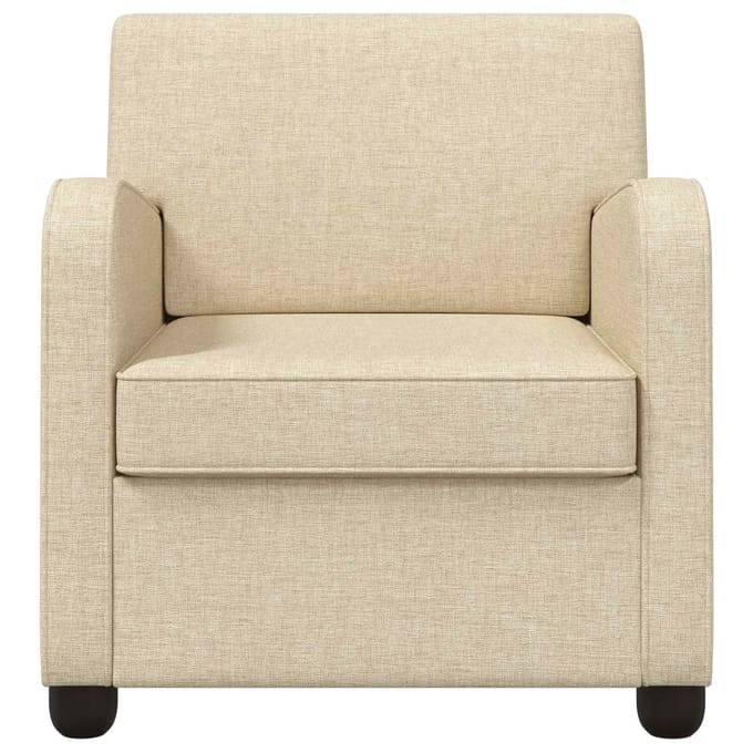vidaXL - Fauteuil - Crèmekleurig - Stof
