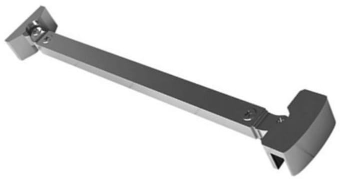 Aloni stabilisatiestang muur/glas 45° – verstelbaar 30–60 cm – Chroom