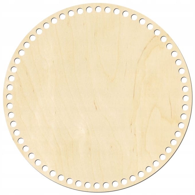 SMX Design - Houten Basis voor Mand - Rond - 35cm - FSC-gecertificeerd