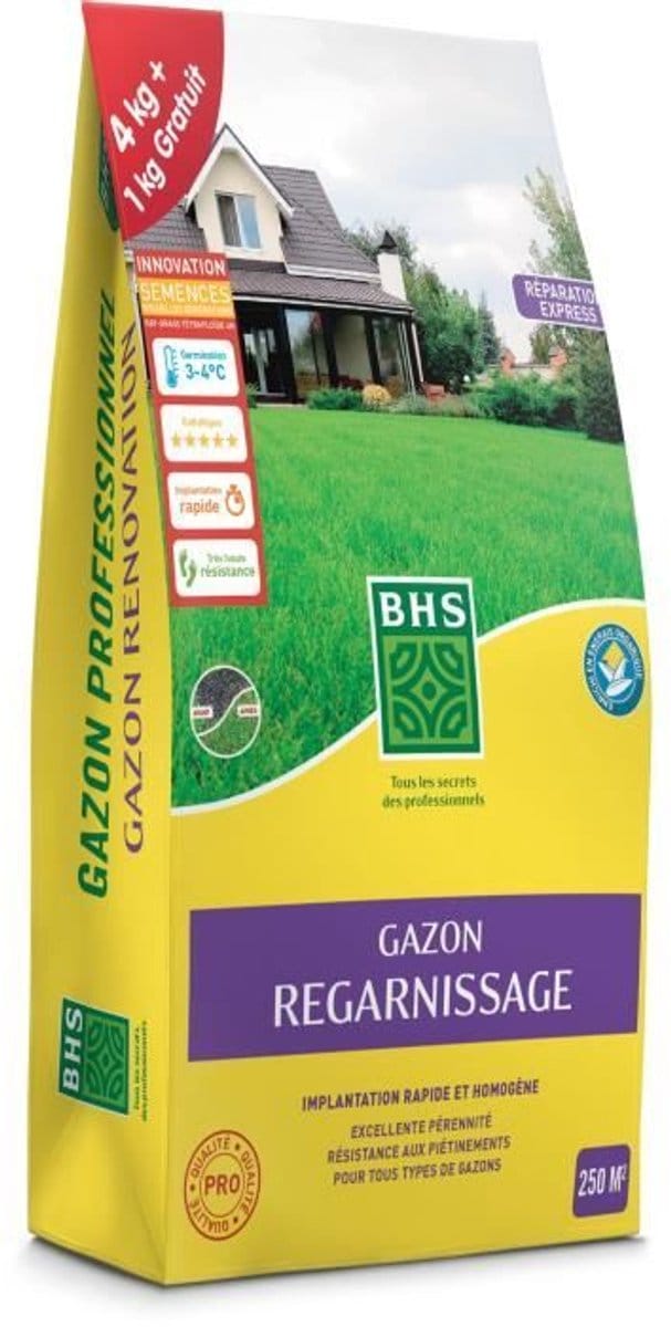Gazon - BHS - Gazon Herbeplanting 5 kg