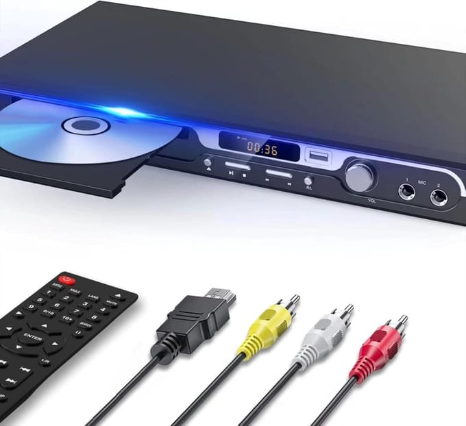 DVD Speler met HDMI - Blu Ray Spelers - Externe DVVD Speler -Zwart