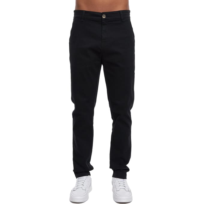 Crosshatch Heren Roysden Chinos (Zwart)