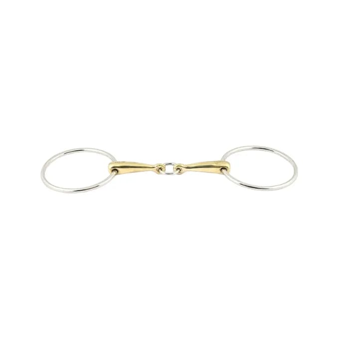 Mors dubbele brisures voor paard centrale ring Jump'In