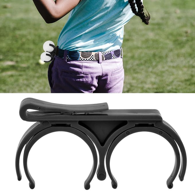 Professionele Golfbalhouder Clip Organizer Golfer Golfen Tool Accessoire (zwart) black