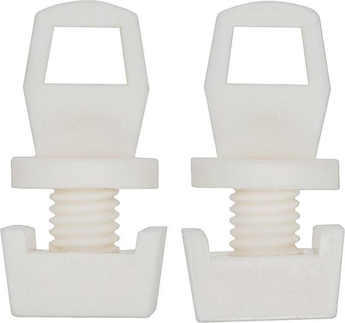 Intensions eindstopper gordijnrail plus - wit - 2 stuks