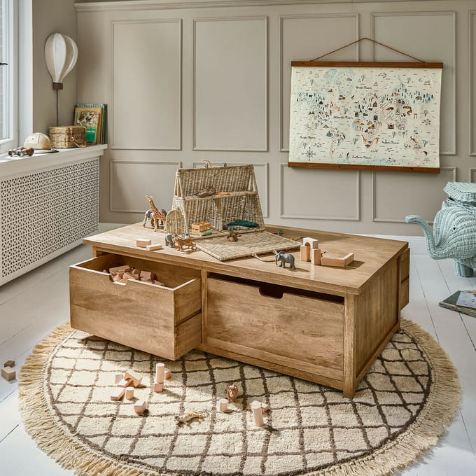 LOBERON Vloerkleed Puffino crème/bruin