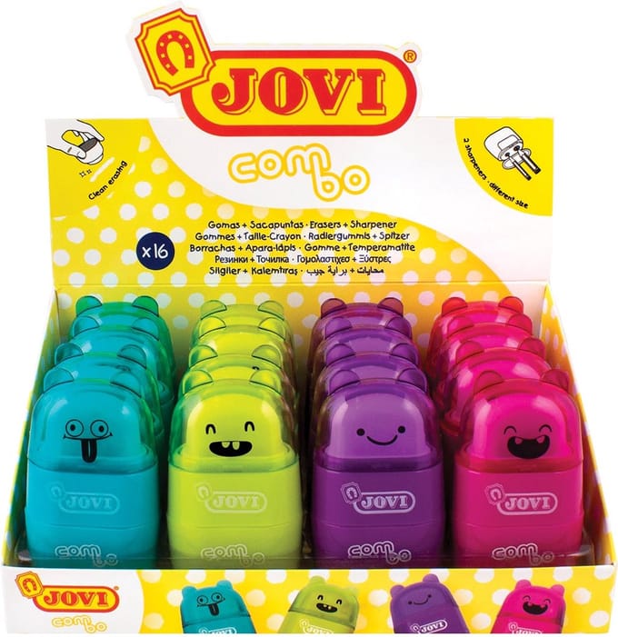 Gom en dubbele scherper - displ 16 st.