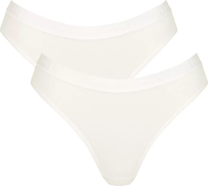Sloggi Women GO Casual High leg (2-pack) - dames slip - wit