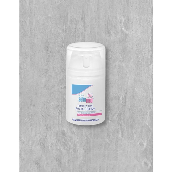 Sebamed Baby Beschermende Gezichtscrème 50ml white
