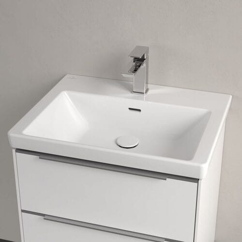 Villeroy & Boch Subway 3.0 cabinet washbasin 60 cm, with 1 tap hole, with overflow 4A706001