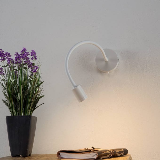 IDEAL LUX Focus flexibele LED wandlamp, wit