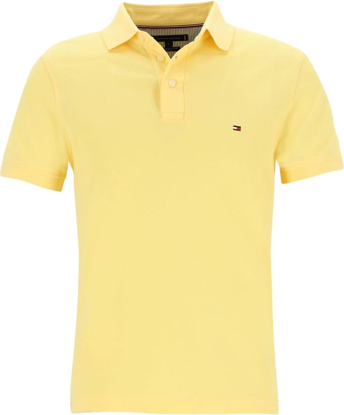 Tommy Hilfiger 1985 Slim Polo - heren poloshirt - geel
