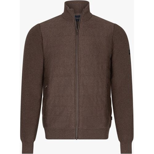 Cavallaro Napoli Vest Gioni Full Zip Bruin / male
