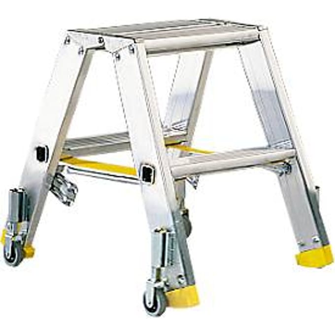 Trapladder Mehrsi, licht metaal, 2 treden, 4,6 kg