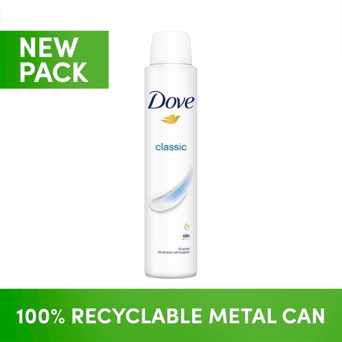 Dove Classic Fresh 48h Anti-Perspirant Deodorant Spray For Women - 200 ml