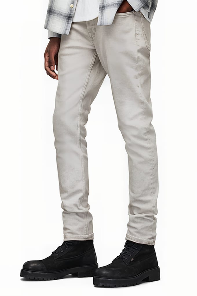 AllSaints Rex Overdye Cool Grey Taglia: W28L32 | Jeans Slim Fit Outlet | Uomo | Grigio