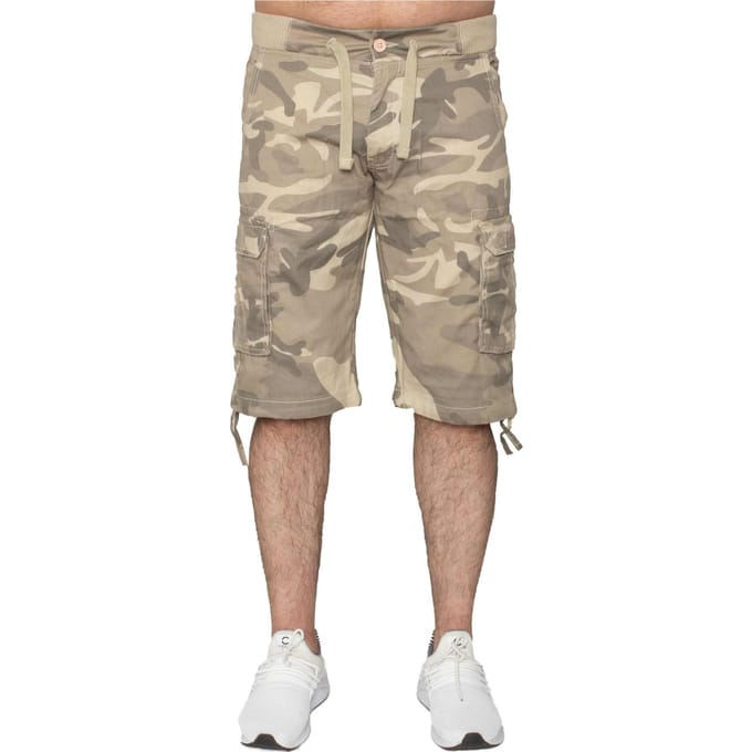 Enzo | Heren Cargo Combat Camo Korte Broek