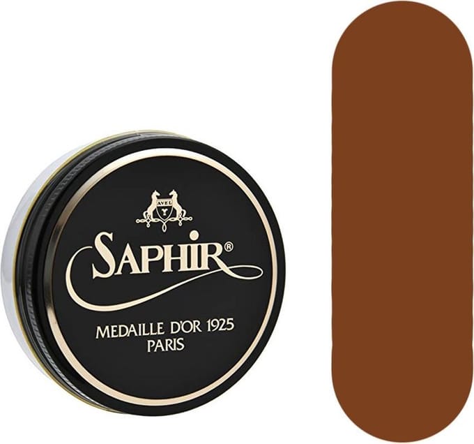 Saphir Medaille d'Or Pate de Luxe schoenpoets 50ml. Lichtbruin
