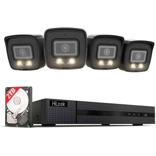 HiLook IK28P-460B IP-Netwerk-videorecorderset LAN, Kabelgebonden, Digitaal, Patchkabel