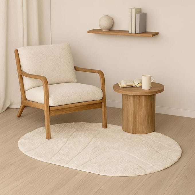Milton & Oldbrook Vloerkleed 120 x 180 cm Vievis Wit