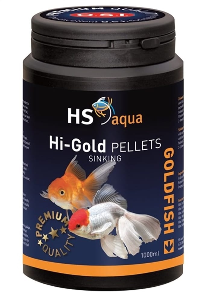 Hi-gold pellets 1000 ml - Goudvissen Voer