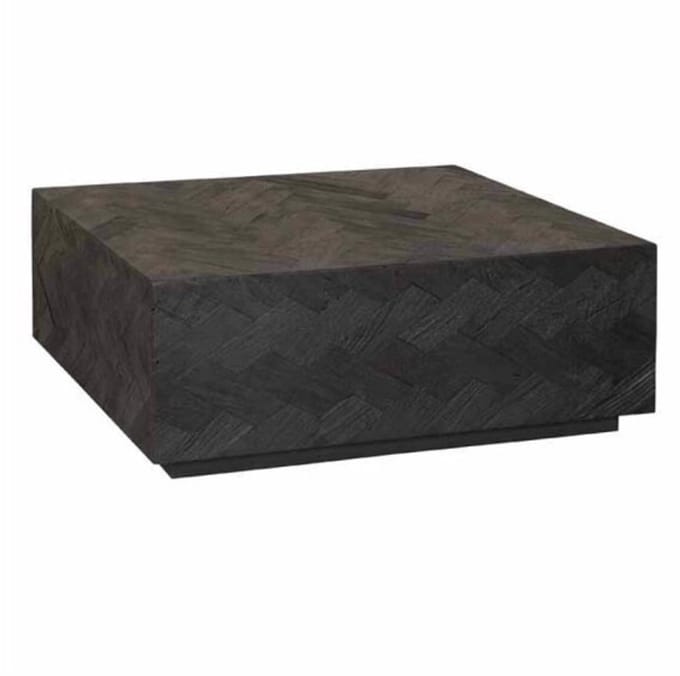 Tower Living Salontafel Ziano Visgraat 80x80 cm - zwart