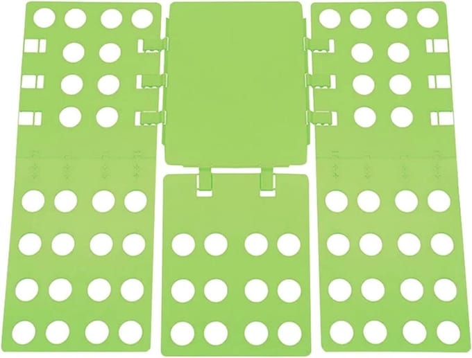 Vouwplank Kleding - Kleding Organizer - Efficiënt Vouwen - Herbruikbaar Ontwerp - 68 x 58 cm - Groen