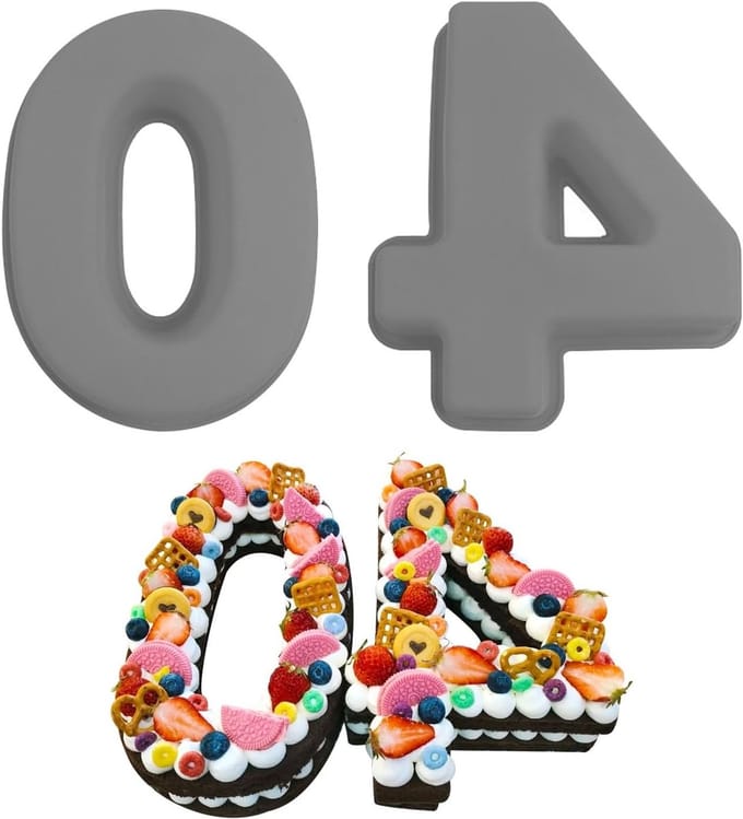 Set van 2 grote silicone cakevormen van 25 cm - Ideaal voor verjaardagen, bruiloften en jubilea